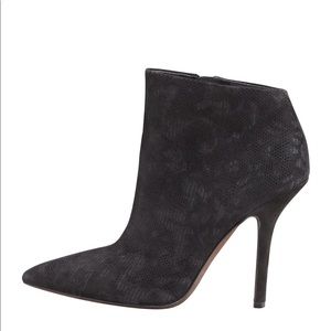 Vera Wang Lavender | Bianca Lace-Print SuedeBootie